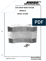 Bose Cd3000 Series-III Acoustic Wave Service Manual