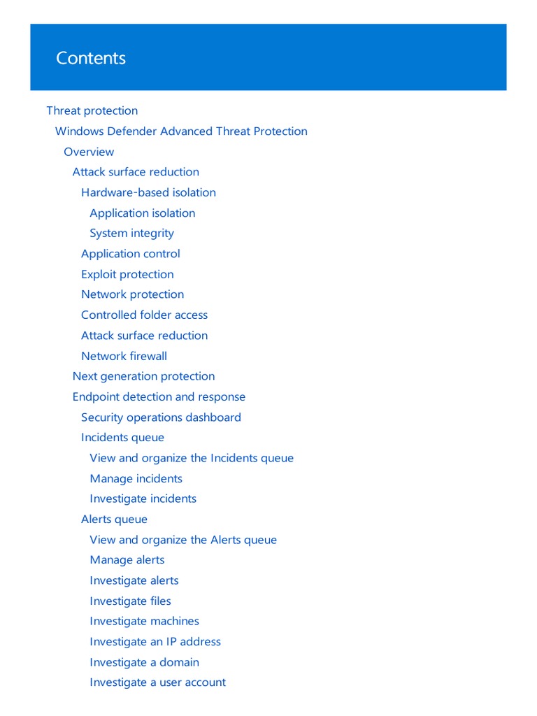 Threat Protection PDF | PDF | Windows 10 | Computer Security