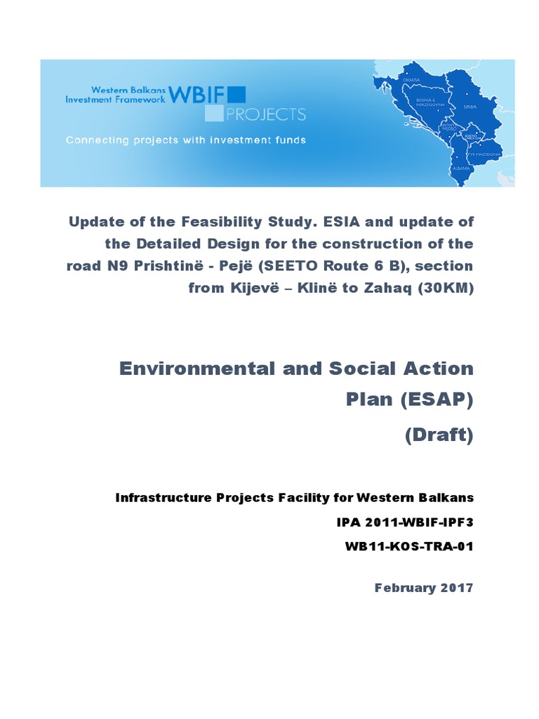 Environmental and Social Action Plan (ESAP) (Draft) PDF Emergency