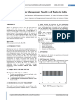 A Study of The Risk Management Practices of Banks in India