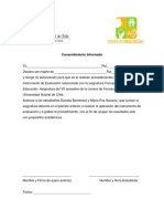 Consentimiento informado para evaluación fonoaudiológica