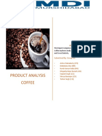 Microeconomics report on coffee product.