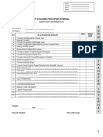 Checklist Dokumen Transfer Internal Kelengkapan Operan