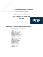 REP-2004 Reglamento de Diseno Estructural Para La Ciudad de Panama