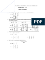 Determinantes y propiedades de matrices