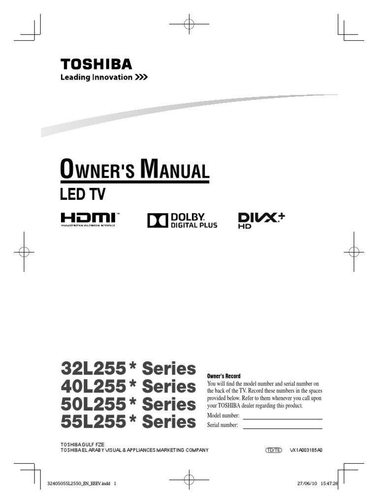 Manual Owner Television Hdmi