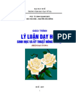 ĐHUE.giáo Trình Lý Luận Dạy Học Sinh Học Và Kỹ Thuật Nông Nghiệp (NXB Huế 2007) - Đinh Quang Báo, 82 Trang