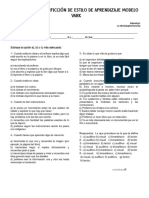 Examen de Estilos de Aprendizaje