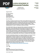 Letter from Florida DEP