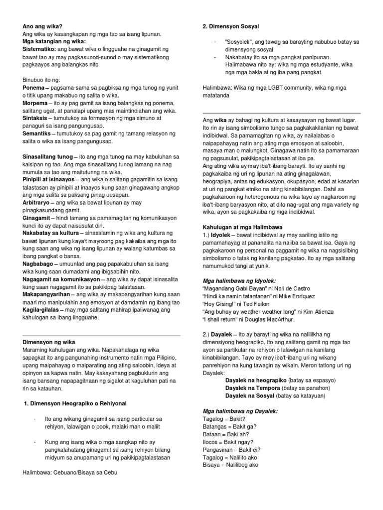 Fil Notes | PDF