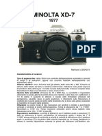 Minolta XD-7 - Ed.1977 Matricola n.2034215