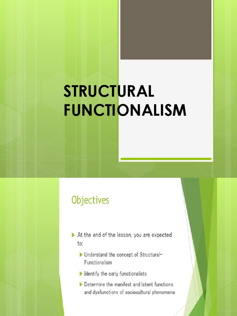Structural Functionalism | PDF
