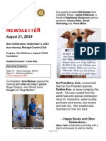 Moraga Rotary Newsletter August 27 2019