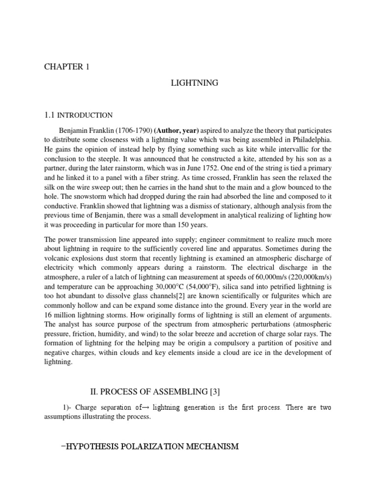 introduction of lightning essay