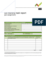 Six-Monthly Task Report: (Per Assignment)