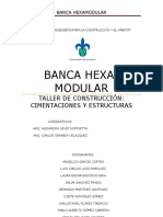 Banca hexamodular modular diseñada para diversas situaciones