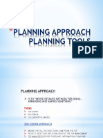 Planning Approach