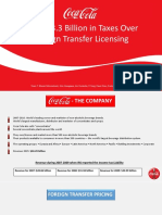 Coca-Cola Foreign Transfer Licensing Taxes