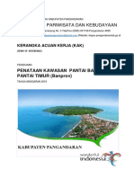 KAK Penataan Kawasan Pantai Barat Dan Pantai Timur Banprov Fisik 1 Juli 2019