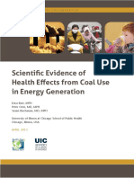 Scientific Evidence of Health Effects From Coal Use in Energy Generation