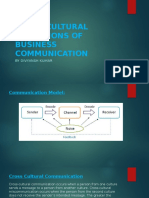 Cross Cultural Dimensions