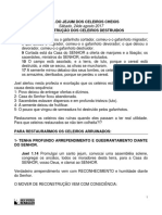 3º Dia Jejum Resturando Celeiros Destruidos