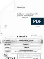 Lakatos, Imre - La Falsacion y La Metodología de Los Programas de Investigacion Cientifica PDF