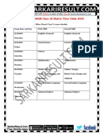 Bseb10timetable PDF