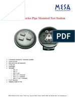 Testox 800 Series Pipe Mounted Test Station: o o o o o o