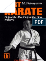 M.nakayama Best Karate Gojushiho Dai, Gojushiho Sho Meikyo Volume 11