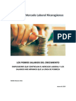 Salarios y Mercado Laboral Nicaragüense