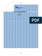 Survey Calculator Sheet Analysis