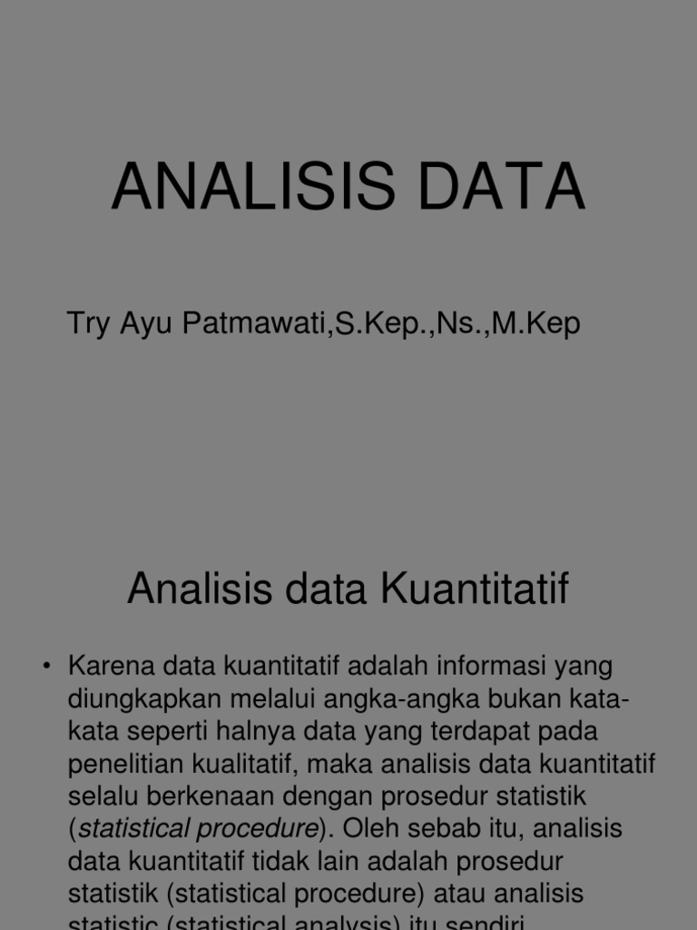 Analisis Data Ppt