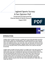 2019 New England Sports Survey