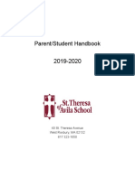 2019-2020 St. Theresa Student Handbook