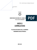 Ing. Mecatrónica CORRELATIVAS1 PDF