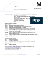 MERCK Use Information Sheet: Exposure Driving Use Descriptors