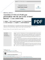 Association of COL1A2 gene polymorphism with dental fluorosis risk