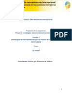 Unidad 2. Estrategias para La Mezcla Mercadologica Internacional - Actividades