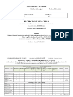 Engleza Gimnaziu Vasilescu Camelia Proiectare Didactic - Limba Englez Clasa A V-A