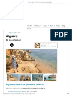 Algarve - o Que Fazer - Roteiro Prático de Passeios Pelo Algarve