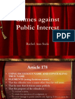 Crimes Against Public Interest