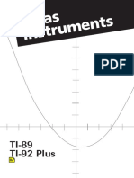 Manual Calculadora ti 92