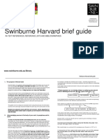Swinburne Harvard Brief Guide: In-Text References, Reference Lists and Bibliographies