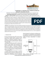 Estimación de La Permeabilidad en Materiales Finos Mediante Pruebas de Disipación de Presión de Poro