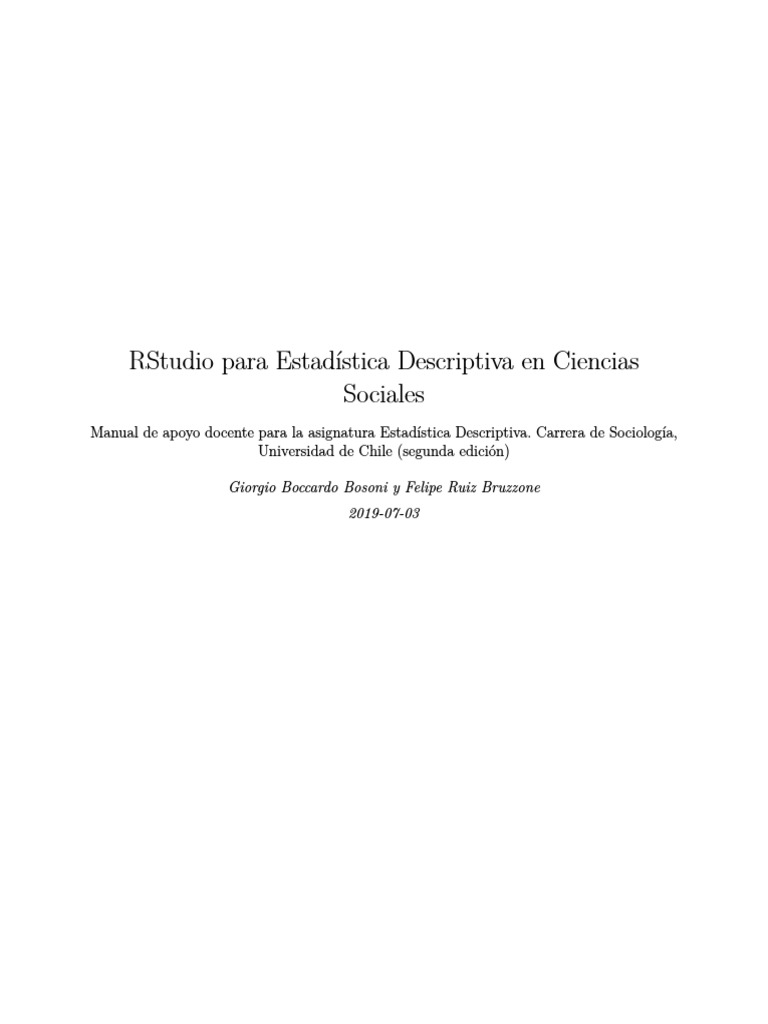 Manual de R | PDF | R (lenguaje de programación) | Software libre