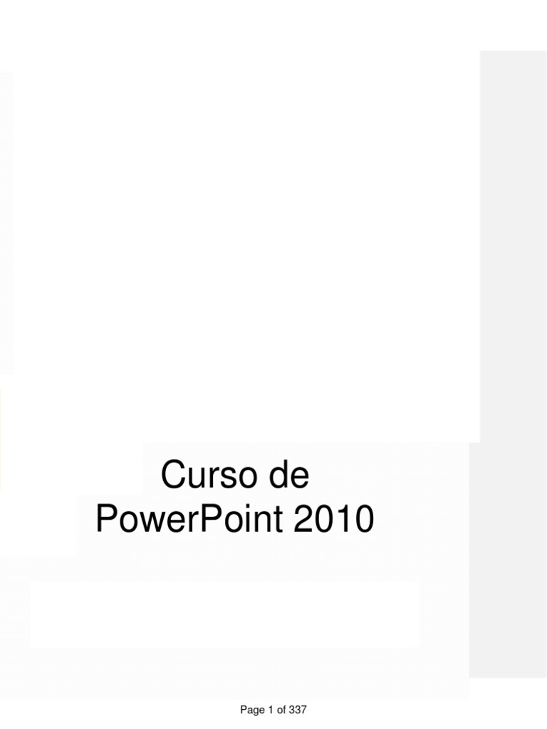 Curso Básico de PowerPoint 2010 | PDF | Microsoft PowerPoint | Point ...