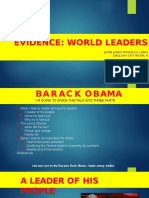 Evidence World Leaders
