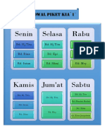 Jadwal Piket KIA