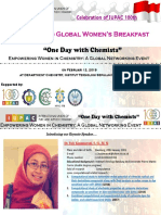 Welcome To Global Women's Breakfast: "One Day With Chemists"